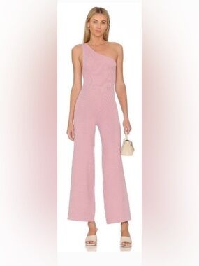 Free People Waverly One Shoulder Ribbed Jumpsuit